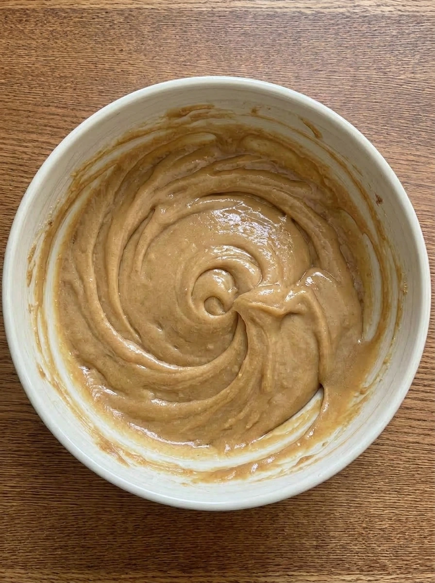 Eggs and vanilla mixed into a smooth batter for Soft Chocolate Chip Cookies.