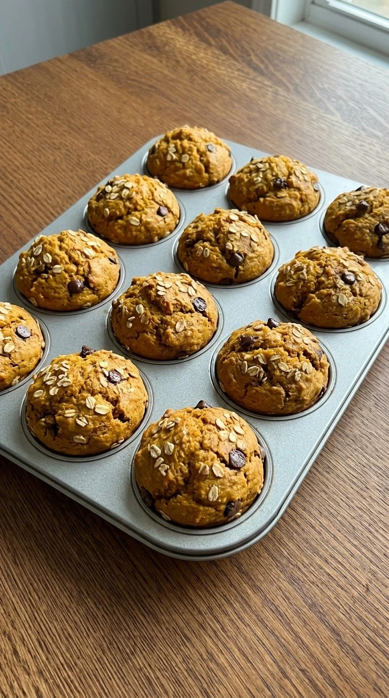 Banana Pumpkin Muffins Healthy baked golden muffins with textured tops Recipe focus: pumpkin carrot muffins.