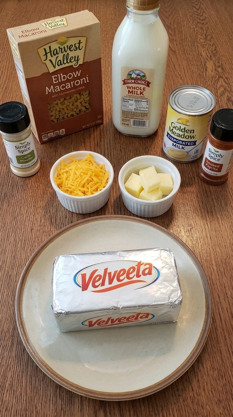 Crockpot Mac and Cheese Velveeta ingredients including macaroni cheese and milk Recipe focus: mexican food recipes.