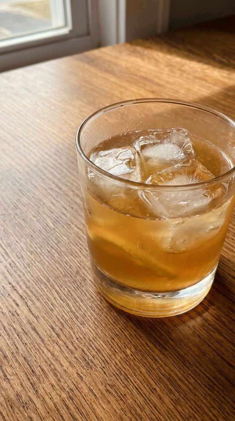 Friendsgiving Cocktails maple bourbon smash with amber drink and rosemary Recipe focus: fun dinner ideas.