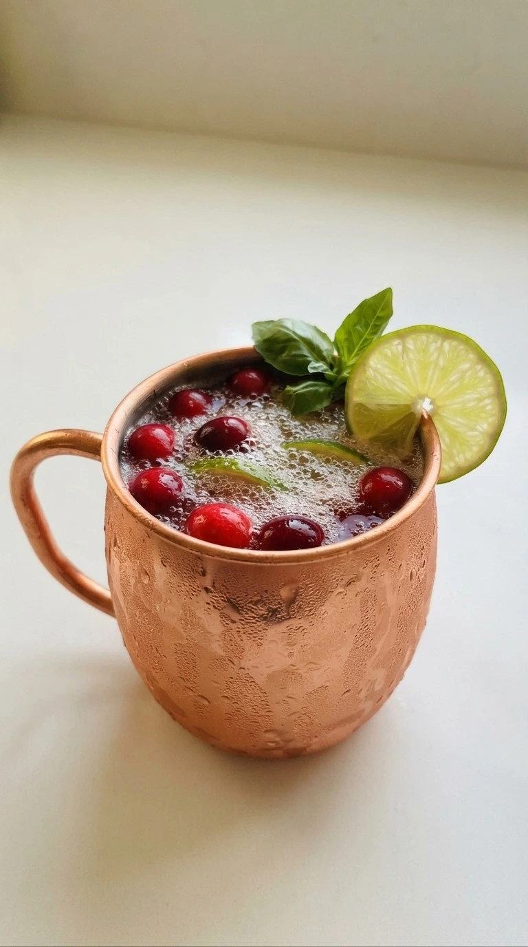 Friendsgiving Cocktails cranberry mule with sparkling ginger beer Recipe focus: friendsgiving appetizer party.