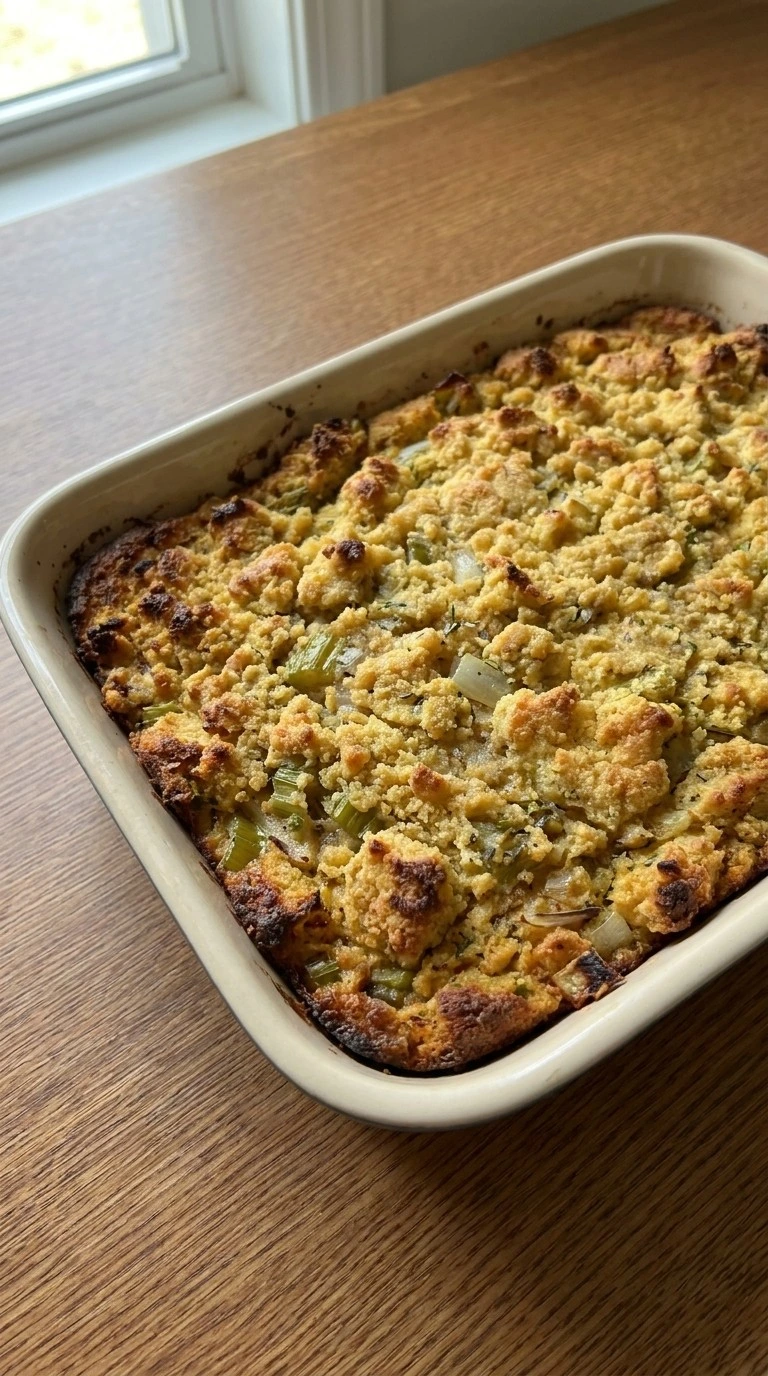 Friendsgiving Food Not Turkey baked casserole with golden topping Recipe focus: friendsgiving food ideas not turkey.