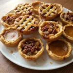 Friendsgiving Pie Party homemade mini pies with golden flaky crusts