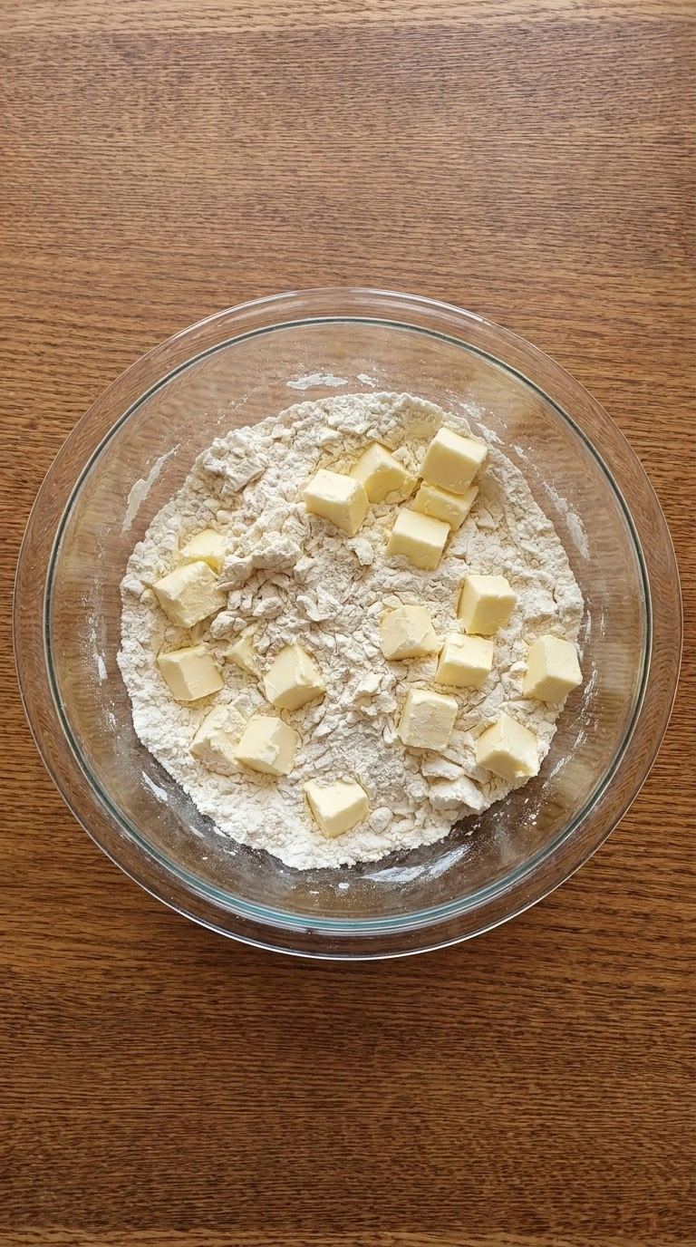 Mix the pie dough Recipe focus: friendsgiving pie party.