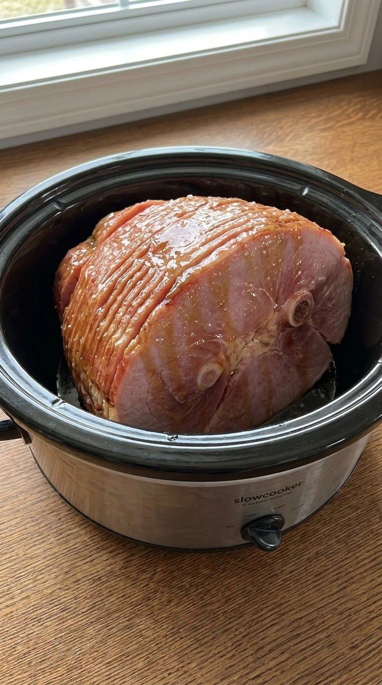Crockpot Thanksgiving Ham — Coat the ham with the honey glaze Recipe focus: thanksgiving ham recipes crockpot.