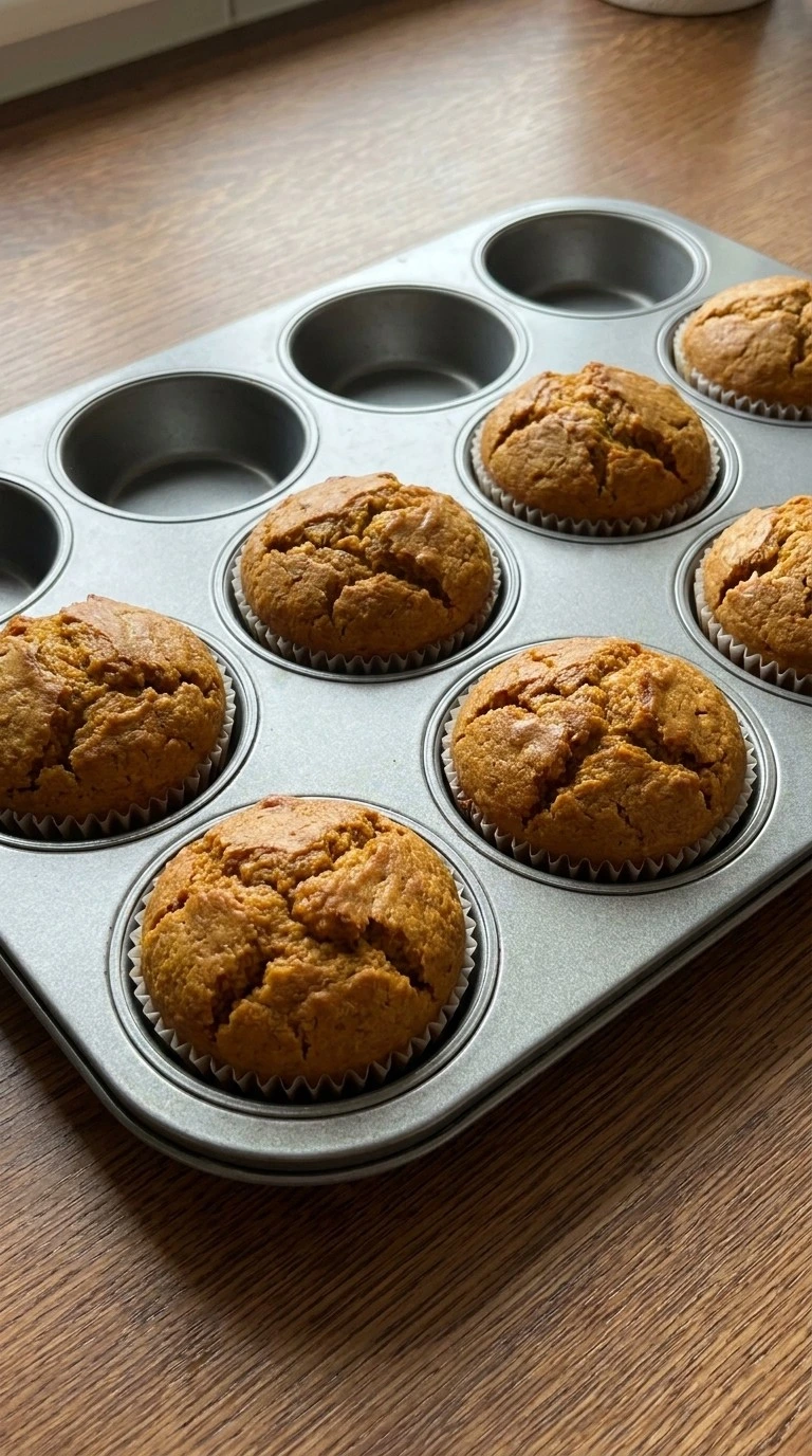 Weight Watchers Pumpkin Muffins baked with domed golden tops and orange cracks Recipe focus: weight watcher pumpkin muffins.
