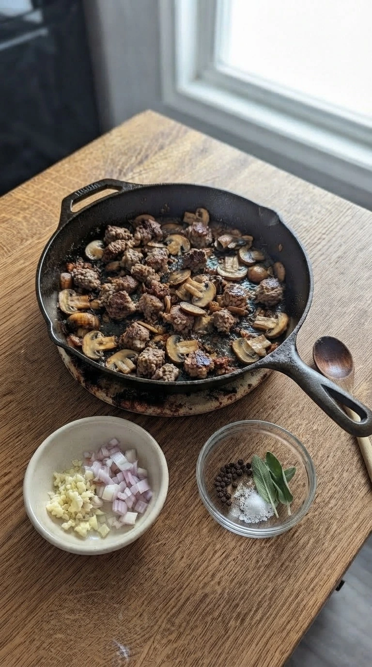 Ground Beef Stroganoff - Combine the noodles with the sauce Recipe focus: beef stroganoff recipe.