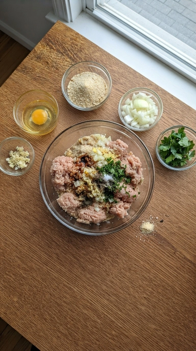 Turkey Meatloaf mixture with ground turkey and herbs Recipe focus: meatloaf recipe.