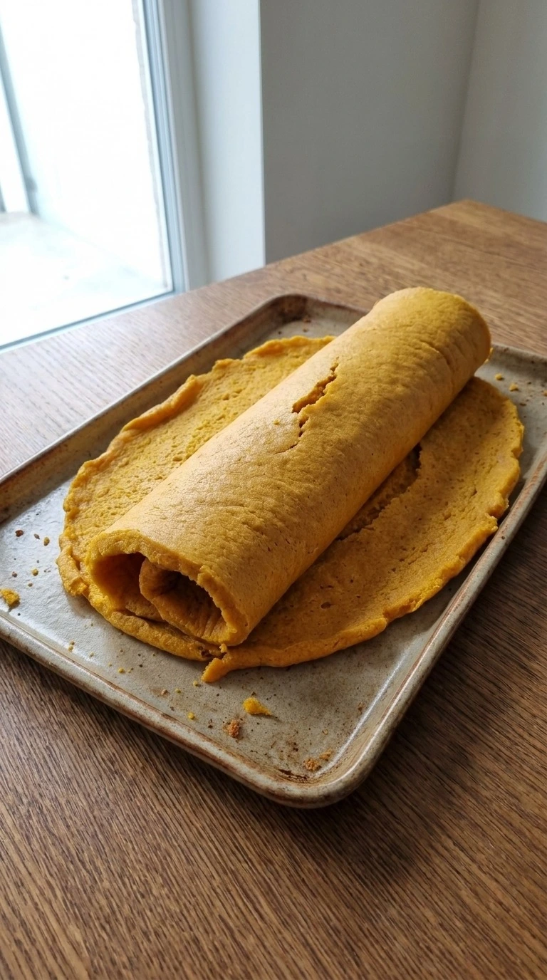 Pumpkin Roll with Cream Cheese Filling warm cake rolled into spiral shape Recipe focus: pumpkin roll recipe.